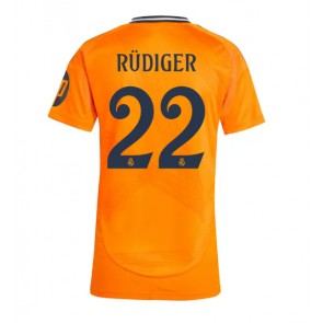 Real Madrid Antonio Rudiger #22 Dámské Venkovní Dres 2024-25 Krátký Rukáv